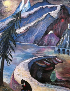 Tableaux abstraits célèbres œuvres - montagne de paysage Marianne von Werefkin Expressionnisme